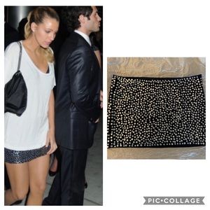 SOLD LaROK Mirror Stud Skirt ASO Blake Lively